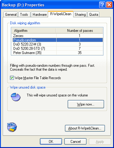 DoD Approved Data Wipe